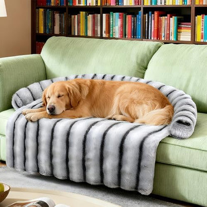 WATANIYA PET Large Dog Couch Bed, Fluffy Washable Couch Protector by WATANIYAPET