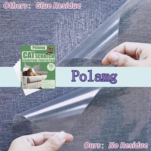 Cat Scratch Furniture Protector-16-Pack –Single-Sided, Heavy-Duty Self-Adhesive - Image 3