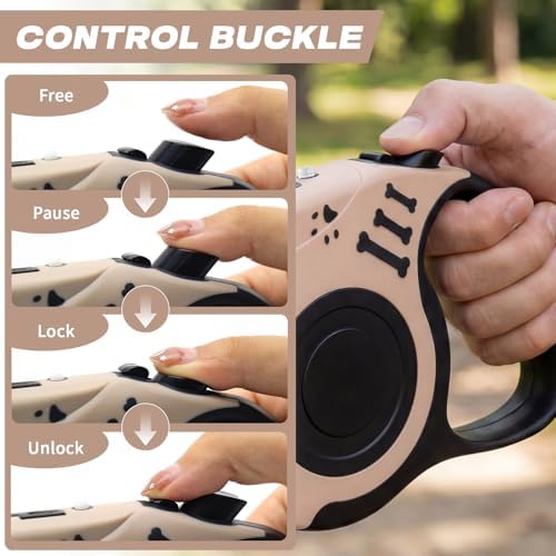 Retractable Dog Leash with USB Rechargeable Flashlight - Image 5
