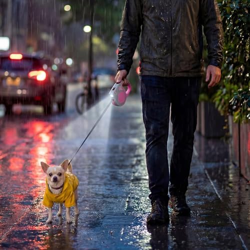 Retractable Dog Leash with USB Rechargeable Flashlight - Image 7