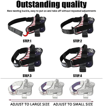 Bolux Dog Harness, No-Pull Reflective Dog Vest, Breathable Adjustable Pet - Image 3
