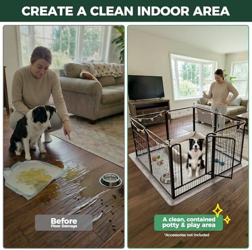 FXW Rollick Dog Playpen with Washable Pee Pad, 8 Panels - Image 2