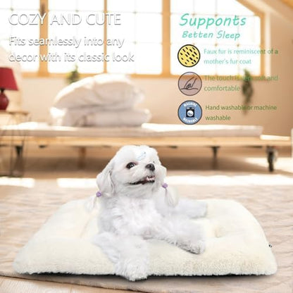 Crate Beds for Small Dogs Ultra Soft Cat Bed for Indoor Cats Washable & - Image 2