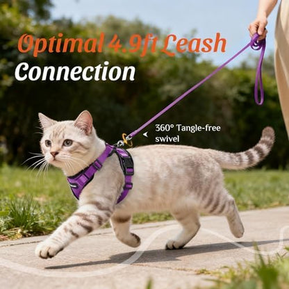 Dooradar Cat Harness and Leash Set, Adjustable and Escape Proof - Image 7