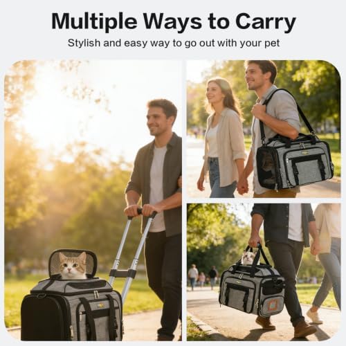 Cozy Cruiser Pet Carrier with Wheels - Image 6