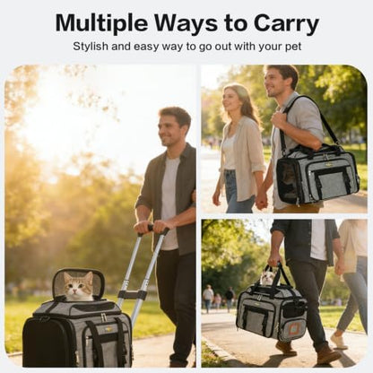 Cozy Cruiser Pet Carrier with Wheels - Image 6