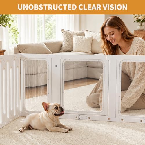Acrylic Dog Playpen Indoor, Puppy Pens - Image 3