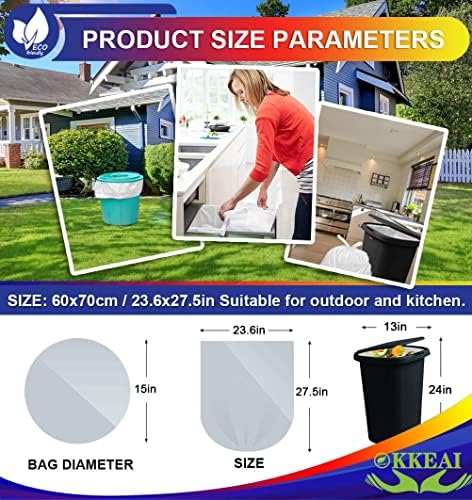 OKKEAI 8 Gallon Garbage Bags - Image 3