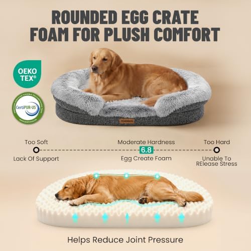Miorun Fluffy Orthopedic Dog Beds Large Sized Dog - Image 3