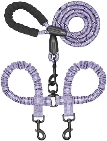 iYoShop Double Dog Leash, 360° Swivel, No Tangle by iYoShop