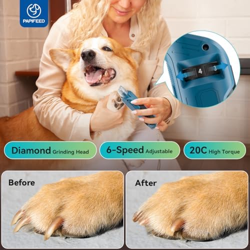 PAPIFFEED 6 Speed Pet Nail Grinder - Image 2