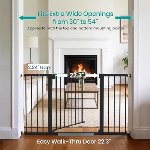 Cumbor 30-54" Extra Wide Baby Gate - Image 2