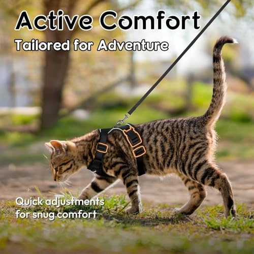 Dooradar Cat Harness and Leash Set, Adjustable and Escape Proof - Image 5