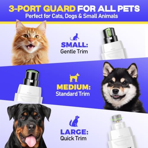 Whisper-Quiet Dog Nail Grinder Kit 50%More Powerful - Image 6
