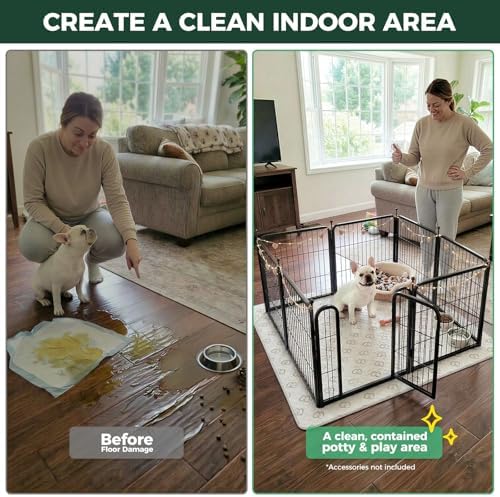 FXW Rollick Dog Playpen with Washable Pee Pad, 8 Panels - Image 2