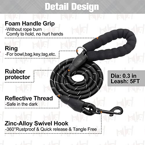 BEAUTYZOO Small Dog Harness and Leash Set, No Pull Puppy Pet Vest- Gray - Image 4