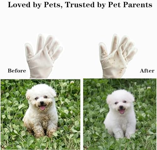 20 Pack Deodorizing Pet Cleaning Glove Wipes - Image 3