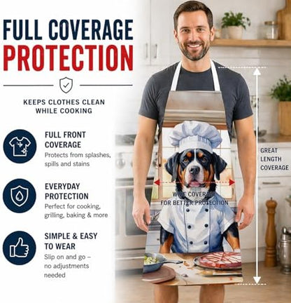 Caroline's Treasures Greater Swiss Mountain Dog The Chef Apron Cooking Kitchen - Image 3