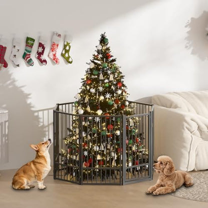 SNUOWU Full Metal Freestanding Dog Gate - Image 2