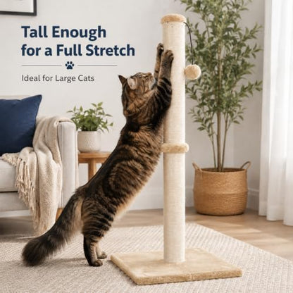 Dimaka 34" Height Tall Cat Scratching Post, Claw Scratcher - Image 5