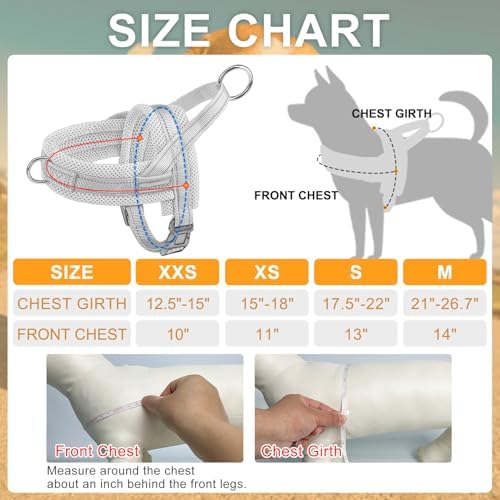 BEAUTYZOO Small Dog Harness and Leash Set, No Pull Step in Puppy Vest - Image 6