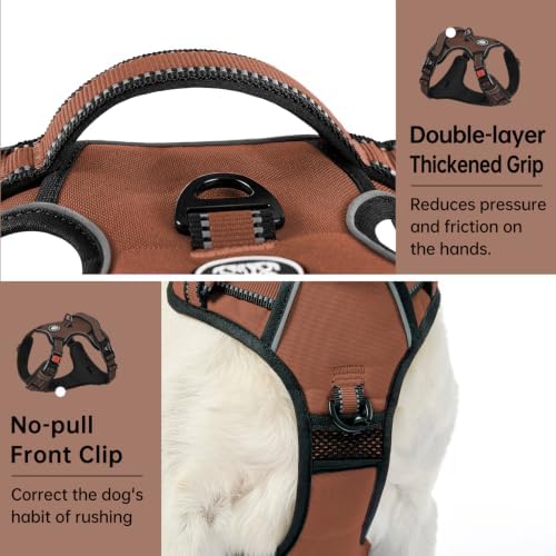 IVY&LANE No Pull Dog Harness for Medium Dogs, Reflective Dog Vest Harness - Image 4