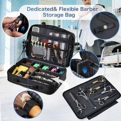 Yueieoun Professional Barber Clipper Case Organizer Bag - Image 5