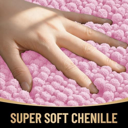 OLANLY Thick Chenille Bathroom Runner Rugs 44x24, Absorbent Bath Mat - Image 2