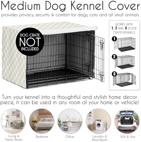 Sweet Jojo Designs 36in. Medium Dog Crate Cover Pet Cage, Kennel Covers - Image 4