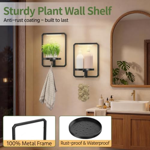 LASZOLA Plant Picture Frame Holder Shelf Wall - Image 6