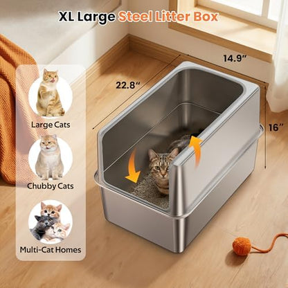 Stainless Steel Litter Box - Image 4