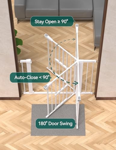 Babelio 36" Tall Pet Gate with Cat Door, CatPrivilege II - Image 6