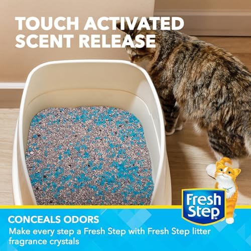 Fresh Step Cat Litter Crystals Deodorizer, Fresh Scent, 30 Oz - Image 3