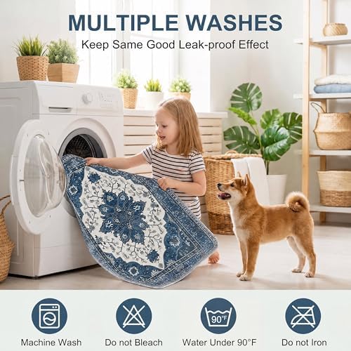 4PACK Washable Pee Pads for Dogs, Great Urine Absorbent Reusable Puppy Training - Image 5