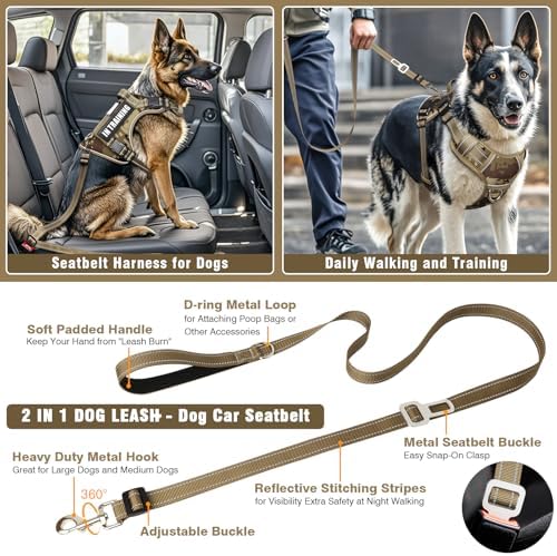 Tactical Dog Harness and Leash Set - Image 2
