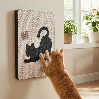 Ownpets Wall Cat Scratcher, Cute Vertical Cat Scratching Board, Wall Mounted by Ownpets