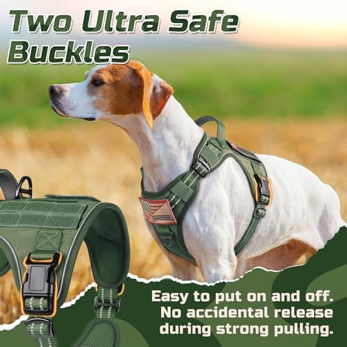 rabbitgoo Tactical Dog Harness for Large, No Pull Military Service Vest - Image 2