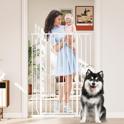 50" Extra Tall Baby Gate No Drilling, Auto Close Dog Gate by Cideny