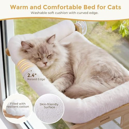 Pecute Foldable Cat Window Perch, Cloud-Soft Cat Bed - Image 6