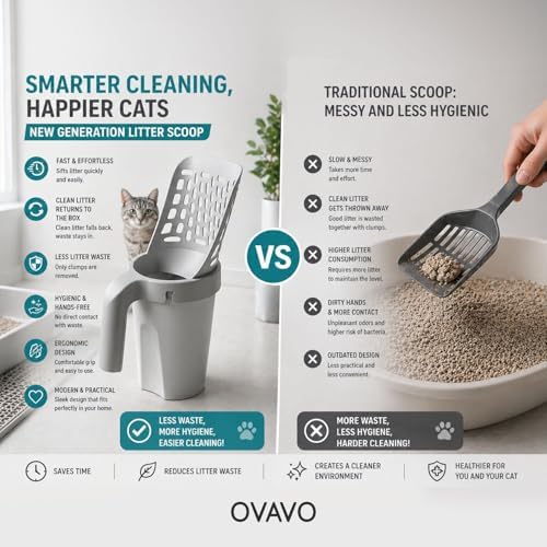Cat Litter Scooper with Holder - Image 4