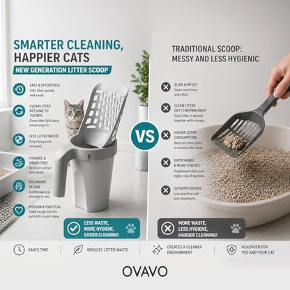 Cat Litter Scooper with Holder - Image 4