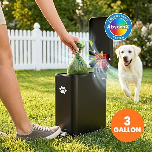 iTouchless 3 Gallon / 12L Dog Poop Trash Can - Image 2