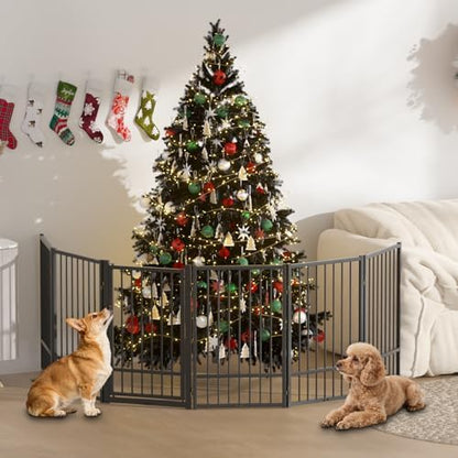 SNUOWU Full Metal Freestanding Dog Gate - Image 2