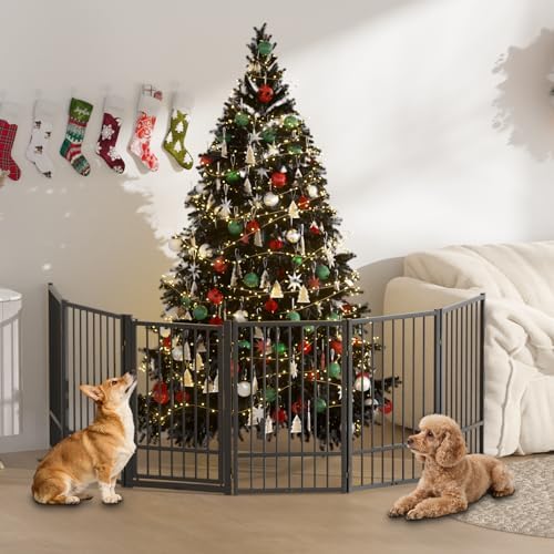 SNUOWU Full Metal Freestanding Dog Gate - Image 2