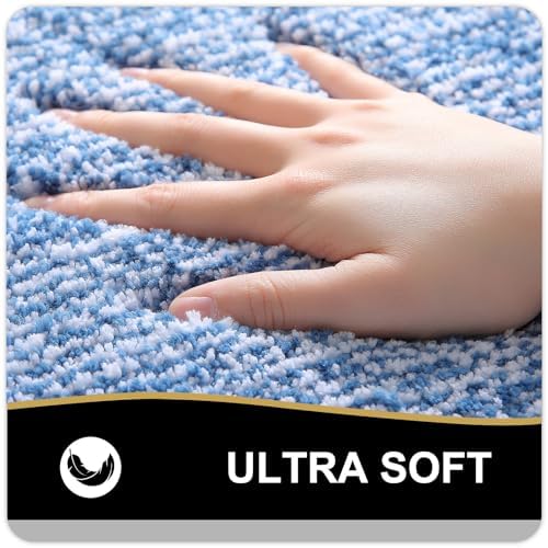 OLANLY Small Bathroom Rugs 24x16, Soft Absorbent Microfiber Bath Rugs - Image 3