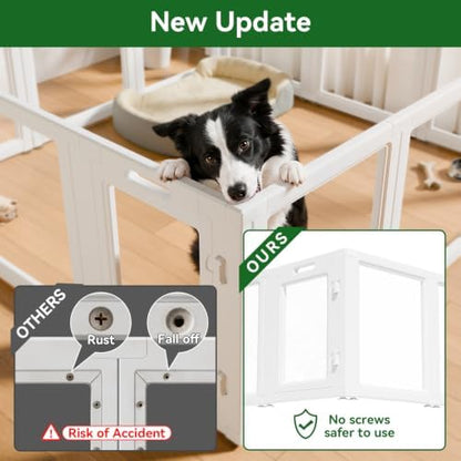 EVERFRONT Clear Acrylic Dog Playpen - Image 2