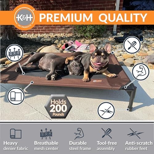 K&H Outdoor Elevated Dog Bed for Small & Medium Pets - Image 2