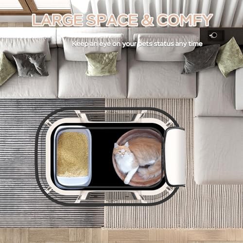 XRG Foldable Dog Playpen with Pad, Indoor Cat Kennel M - Image 3