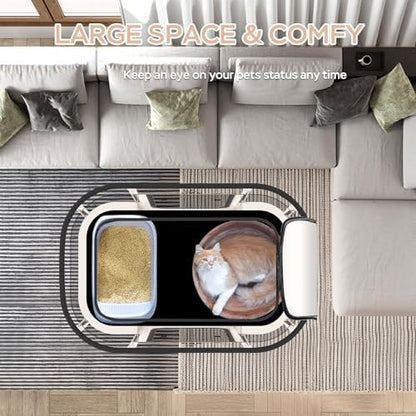 XRG Foldable Dog Playpen with Pad, Indoor Cat Kennel M - Image 3