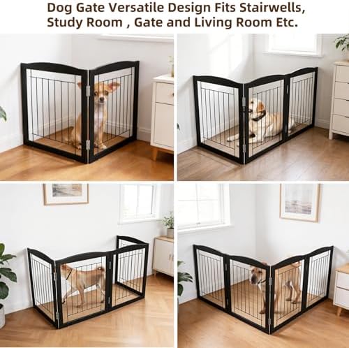 ZJSF Freestanding Foldable Dog Gate - Image 4
